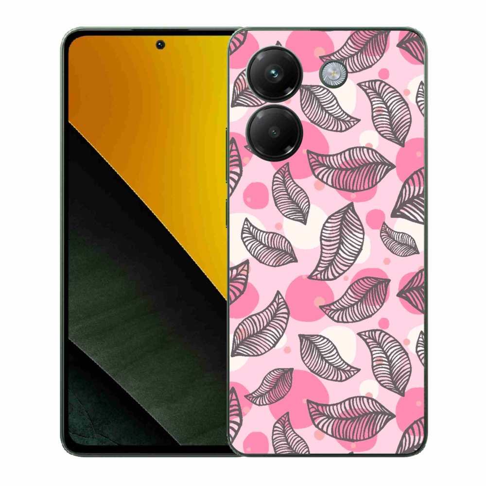 Gélový kryt mmCase na Xiaomi Poco M7 Pro 5G - kreslené padajúce listy