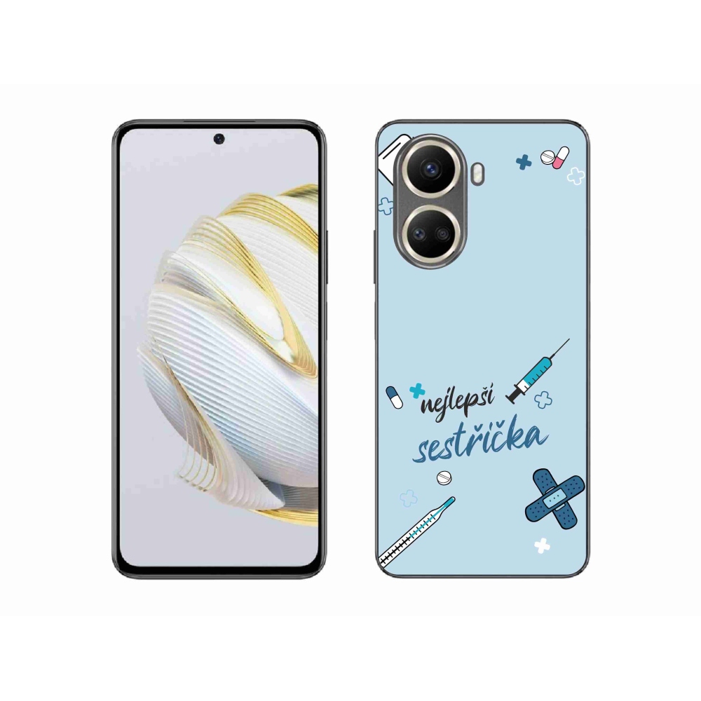 Gélový kryt mmCase na Huawei Nova 10 SE - najlepšia sestrička modré pozadie