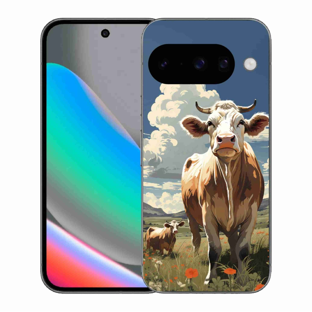Gélový kryt mmCase na Google Pixel 10 - kravy na lúke