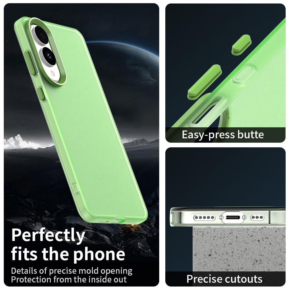 Candys matný gélový obal na Samsung Galaxy S25 Edge - zelený