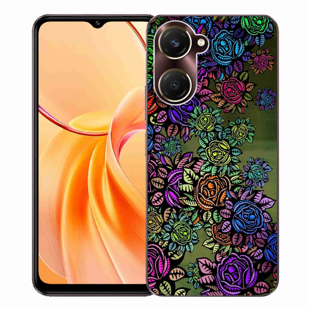 Gélový kryt mmCase na Vivo Y28s 5G - kvety 6