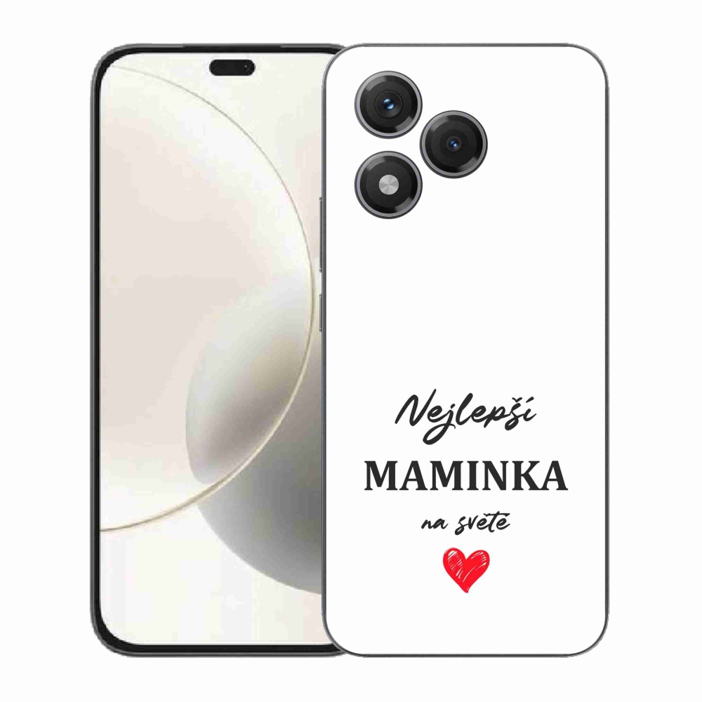 Gélový kryt mmCase na Honor 400 Lite - najlepšia mamička 1 biele pozadie