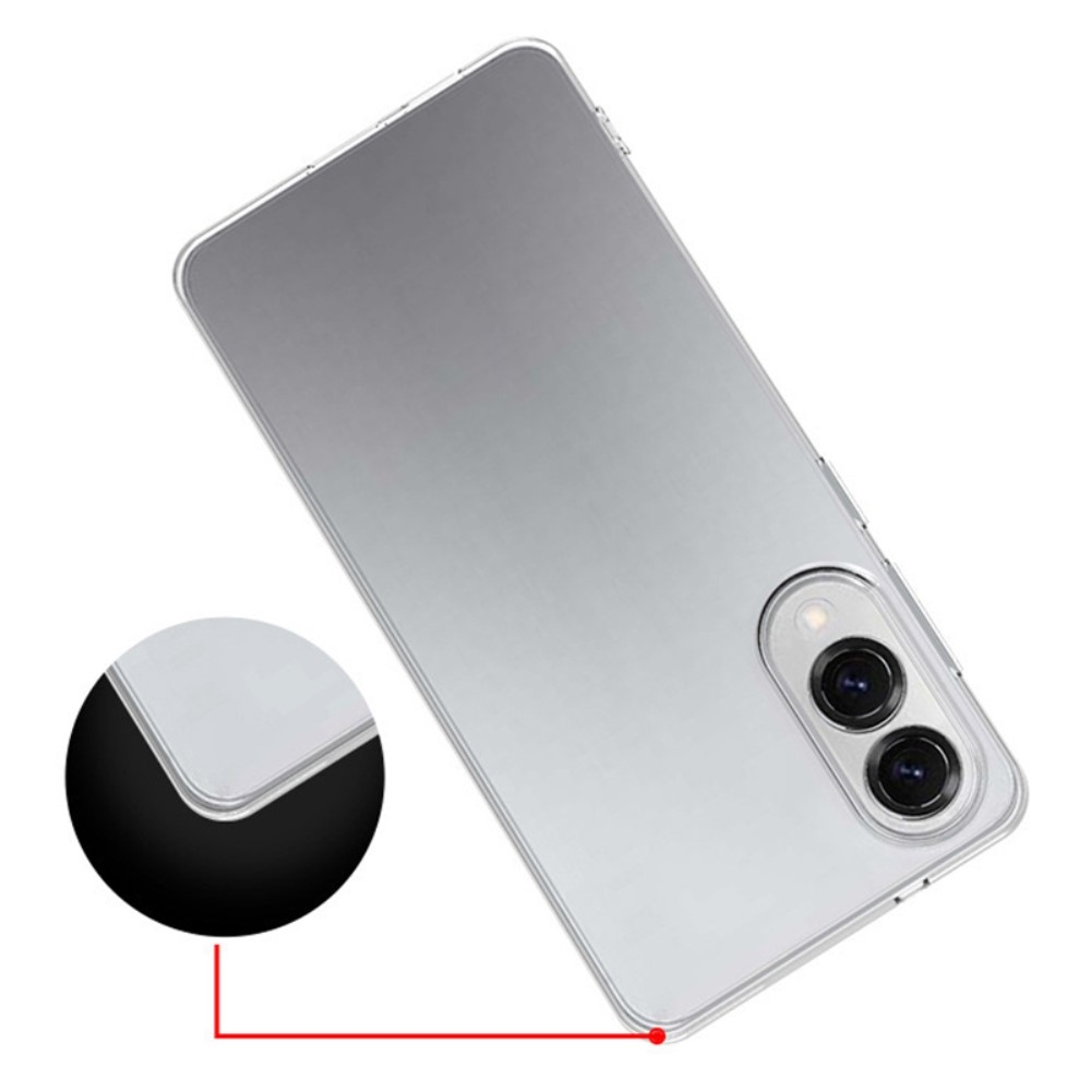 Priehľadný gélový obal na Samsung Galaxy S25 Edge - priehľadný