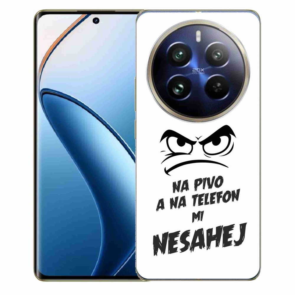 Gélový kryt mmCase na Realme 12 Pro 5G/12 Pro+ 5G - pivný motív 2 biele pozadie