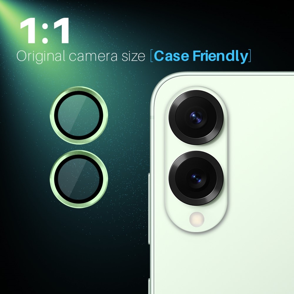 NORTHJO sklo šošovky fotoaparátu na Samsung Galaxy S25 Edge (samostatné sklá) - zelené