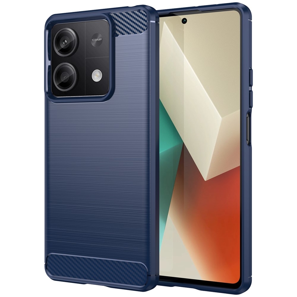 Carbon odolný gélový obal na Xiaomi Redmi Note 13 5G - modrý