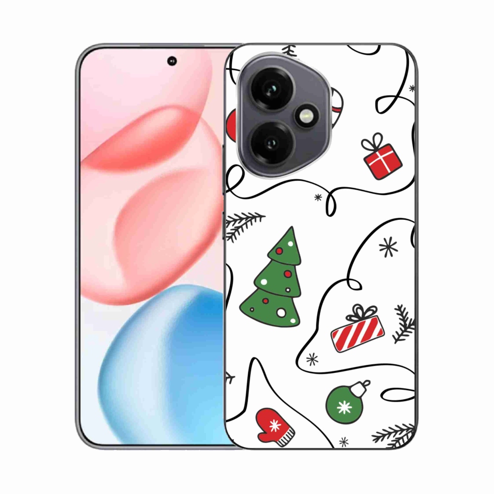 Gélový kryt mmCase na Honor 400 - vianočné motívy