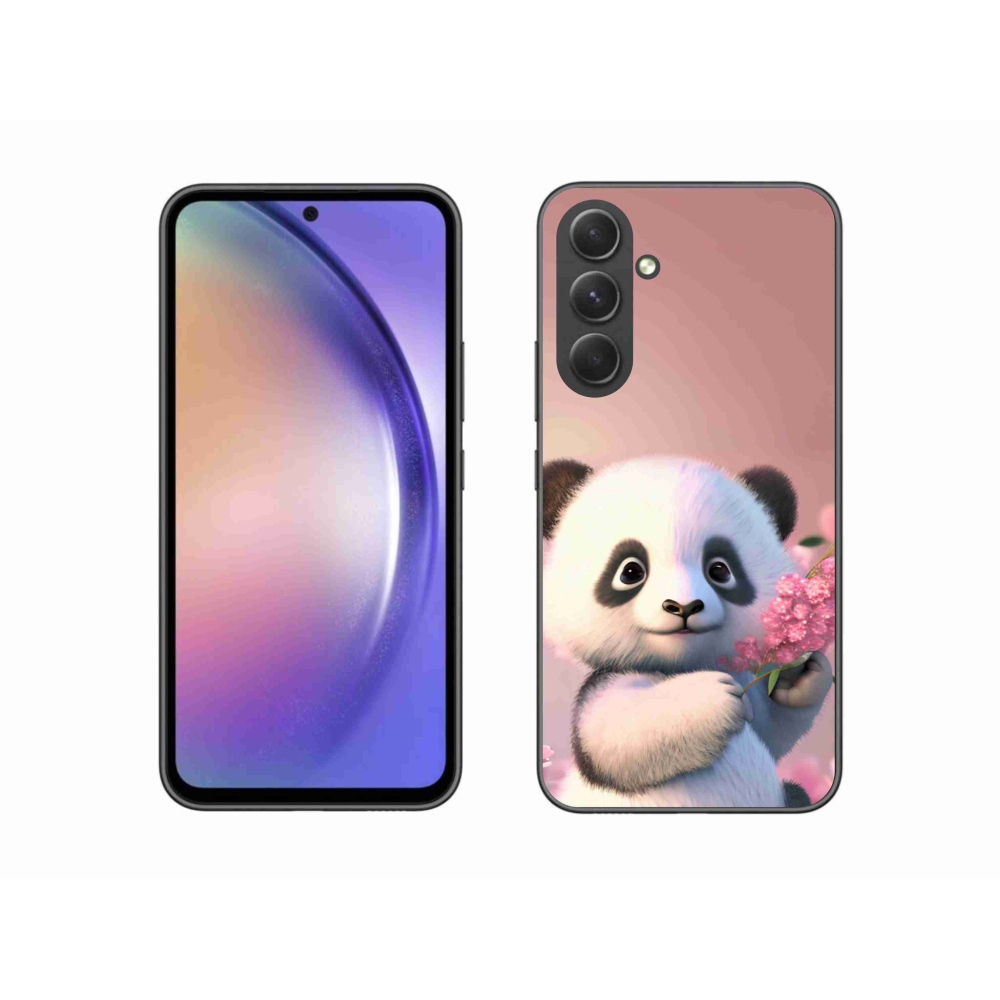 Gélový kryt mmCase na Samsung Galaxy A54 5G - roztomilá panda