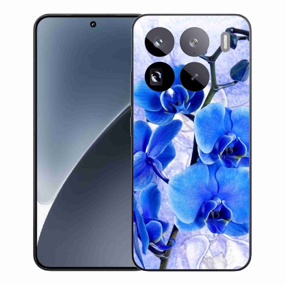 Gélový kryt mmCase na Xiaomi 15 Pro - modré kvety