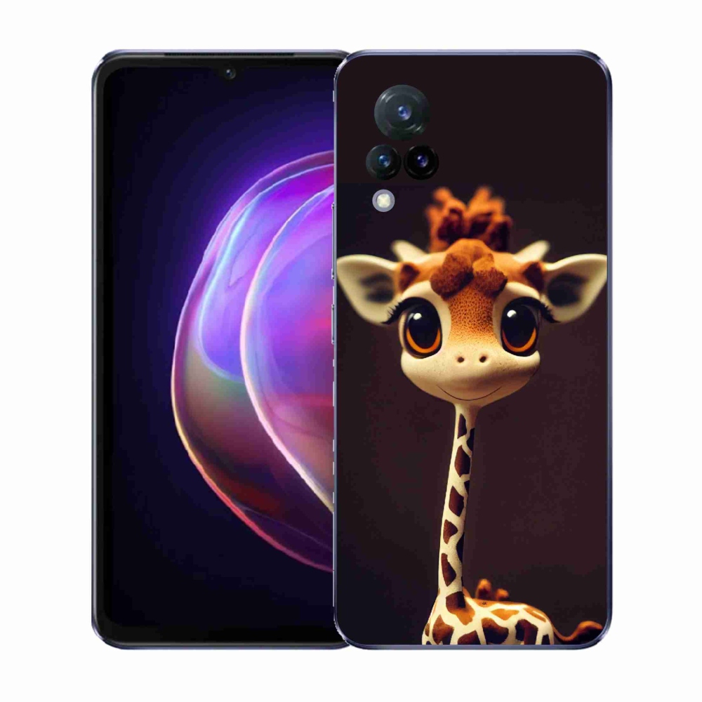 Gélový kryt mmCase na Vivo V21 4G/5G - malá žirafa