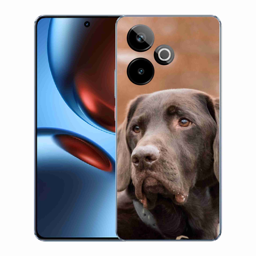 Gélový kryt mmCase na Realme GT 7 5G/GT 7T 5G - hnedý labrador