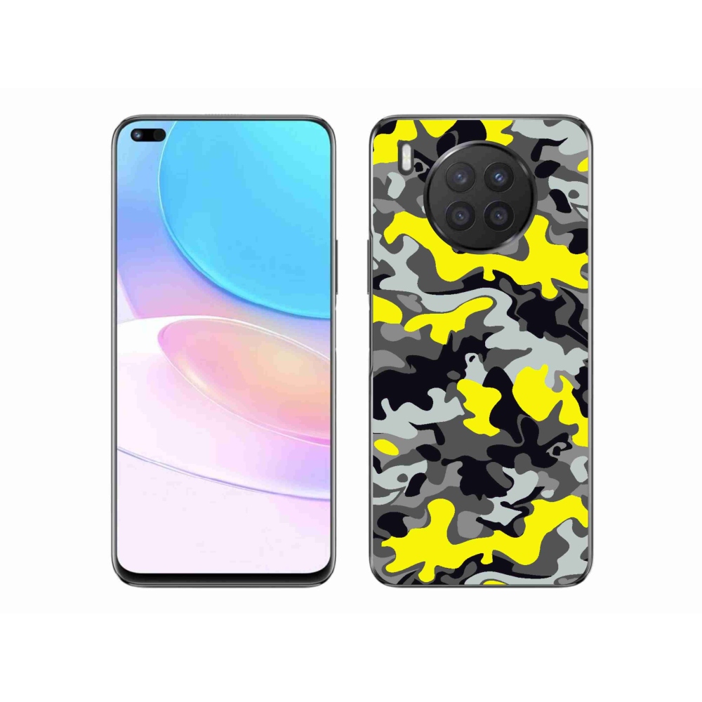 Gélový kryt mmCase na Huawei Nova 8i - maskáčový vzor 6