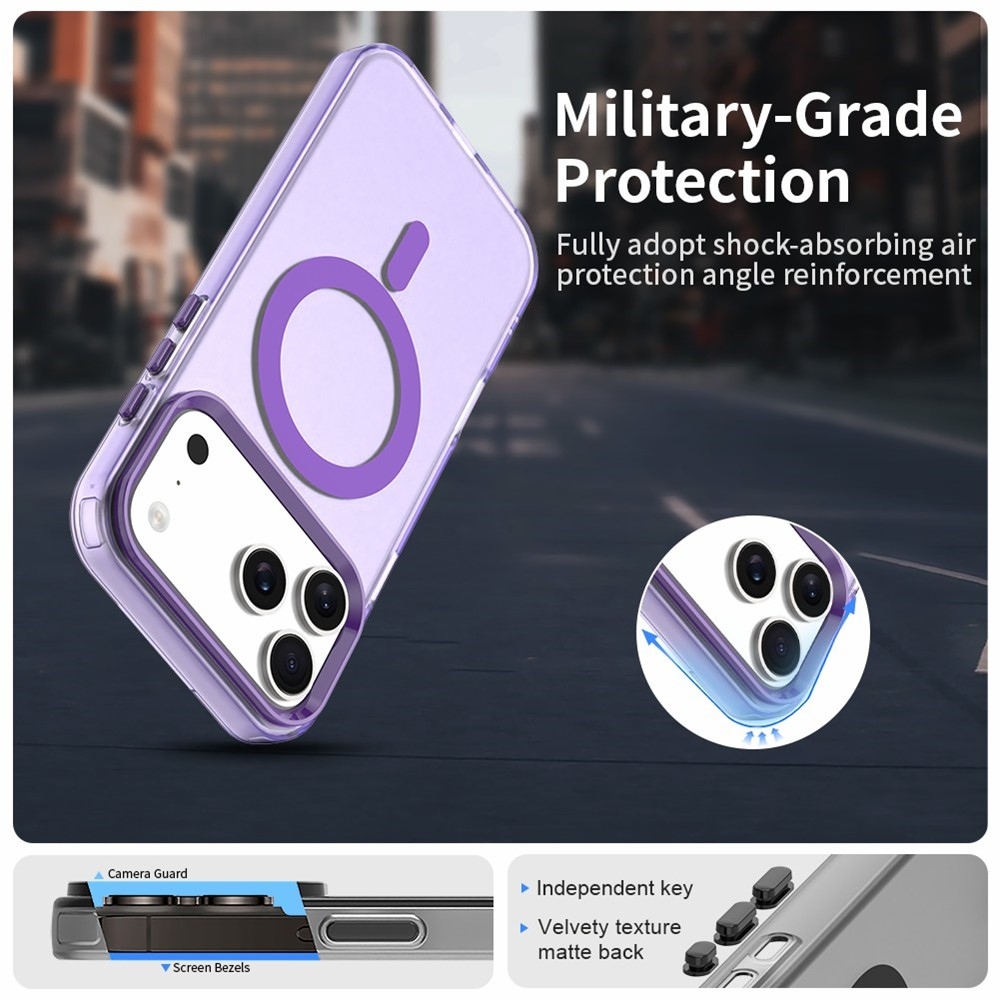 Candy gélový obal s MagSafe na iPhone 17 Pro - fialový