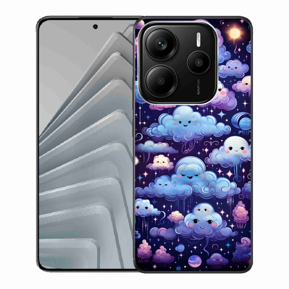 Gélový kryt mmCase na Xiaomi Redmi Note 14 5G - mráčky