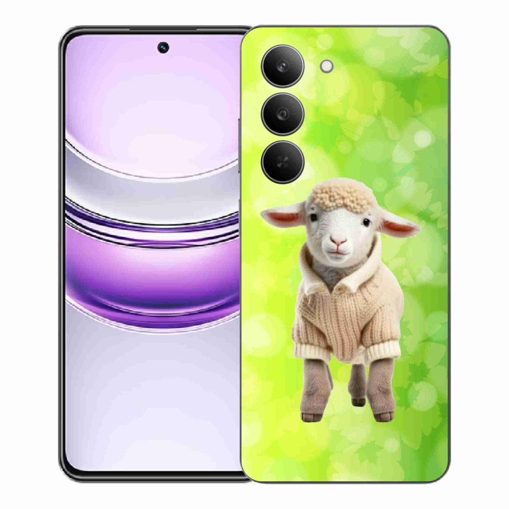 Gélový kryt mmCase na Realme 14x 5G - jahňa vo svetri