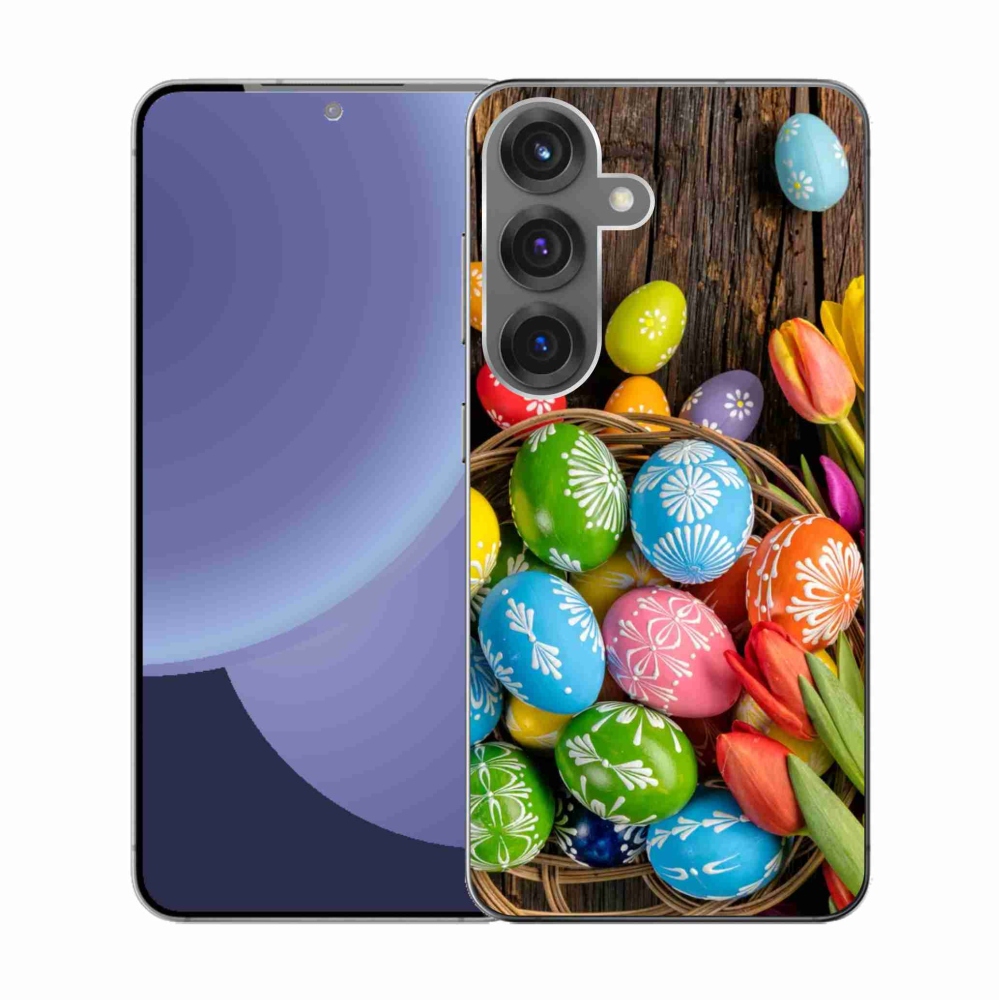 Gélový kryt mmCase na Samsung Galaxy S25 - veľkonočné vajíčka