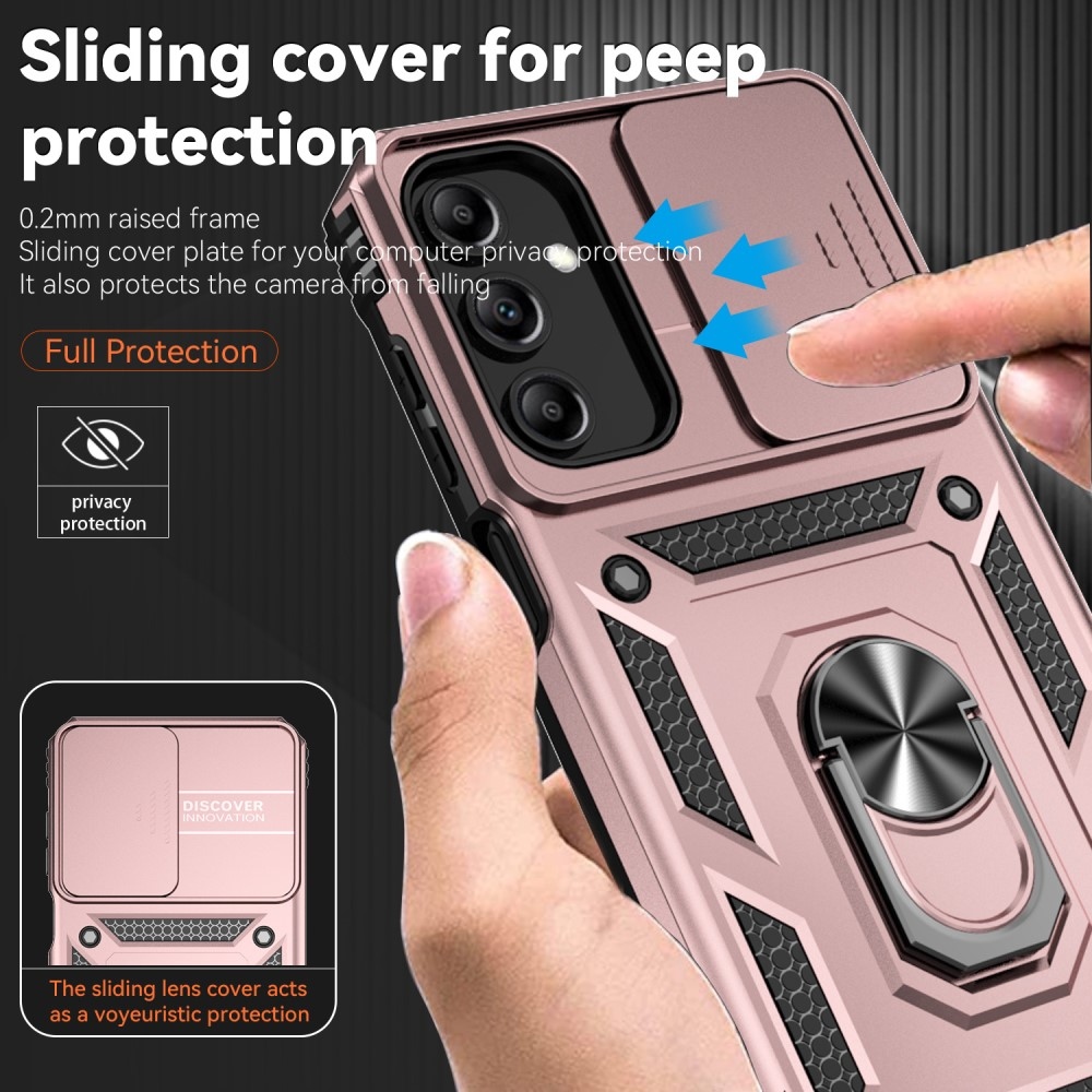 Slide odolný kryt na Samsung Galaxy A35 5G - ružovozlatý