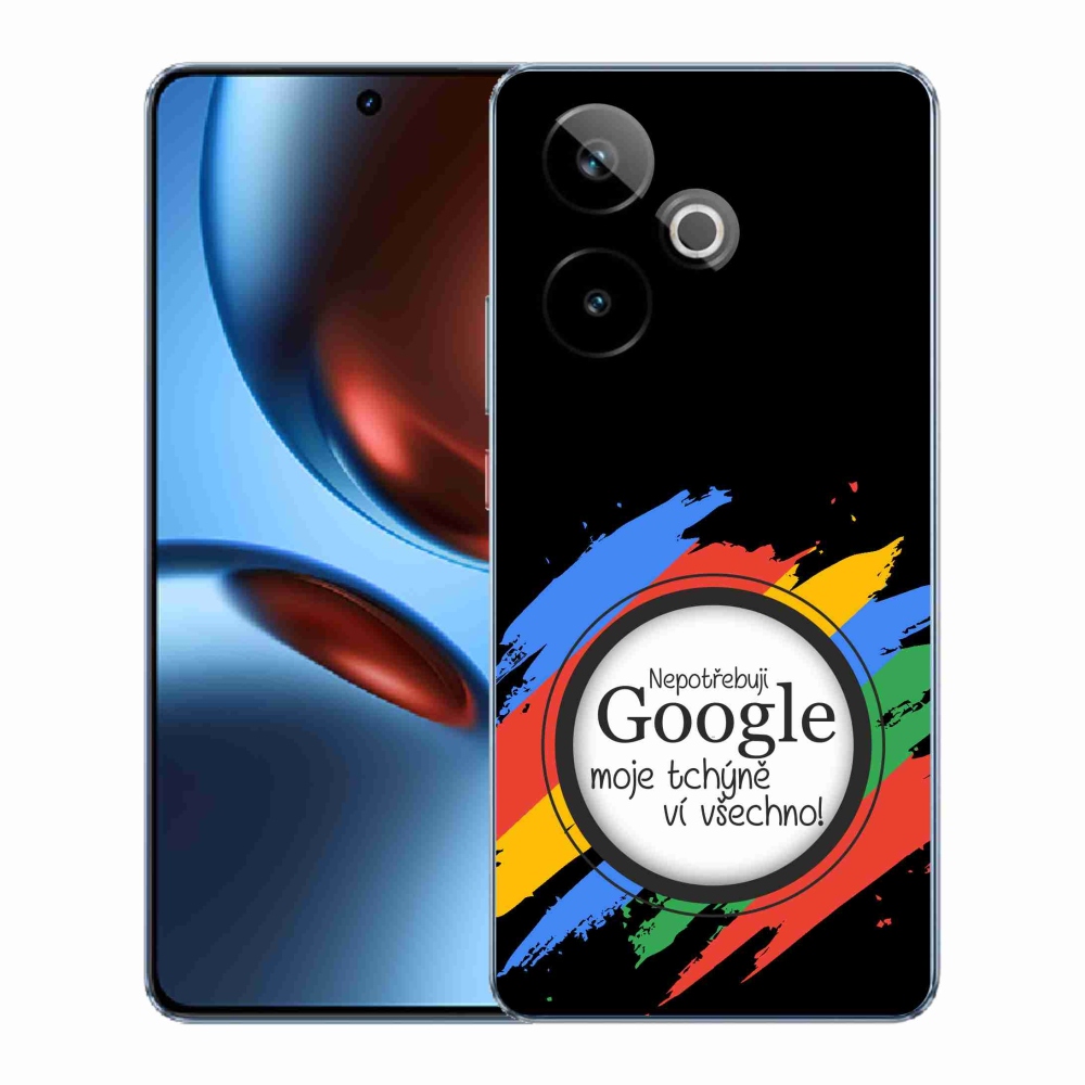 Gélový kryt mmCase na Realme GT 7 5G/GT 7T 5G - svokra vie všetko čierne pozadie