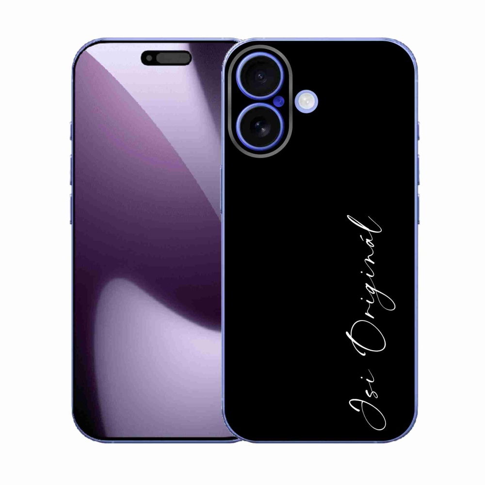 Gélový kryt mmCase na iPhone 17 - si originál čierne pozadie