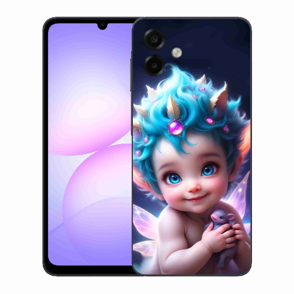 Gélový kryt mmCase na Samsung Galaxy A07 4G - dieťa s motýlími krídlami