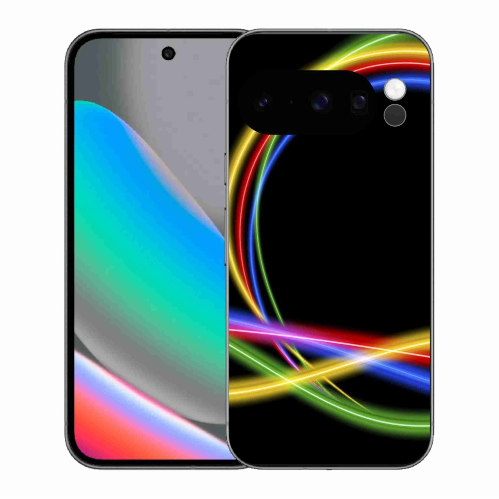 Gélový kryt mmCase na Google Pixel 10 Pro - neónové kruhy