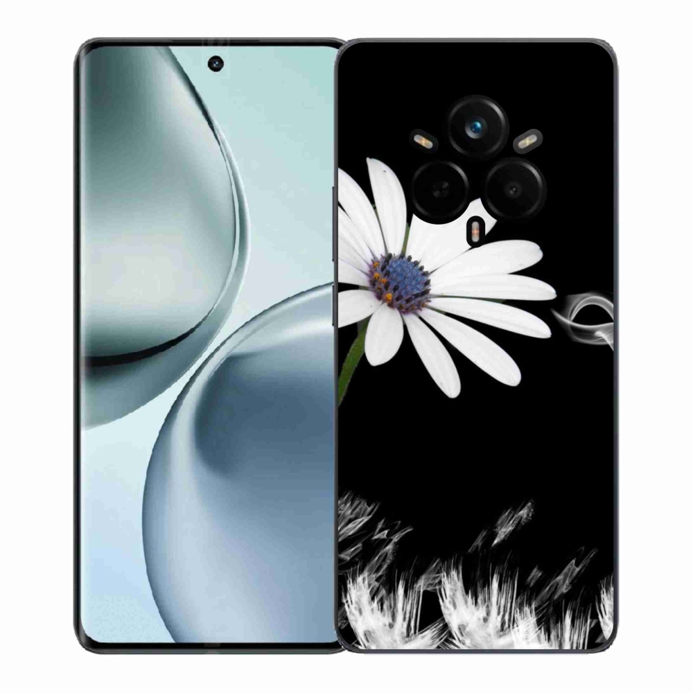 Gélový kryt mmCase na Realme 14 Pro+ 5G - biela kvetina