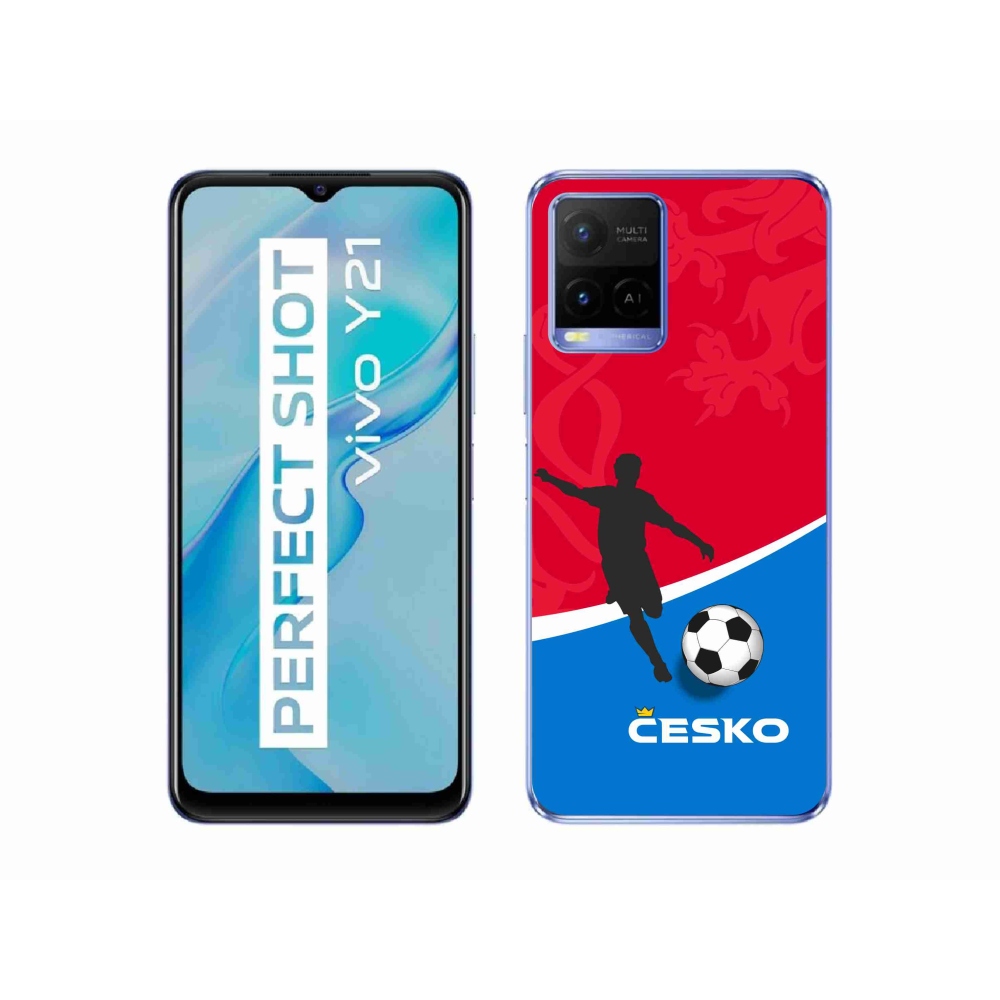 Gélový kryt mmCase na Vivo Y21/Y21s/Y33s - futbal Česko
