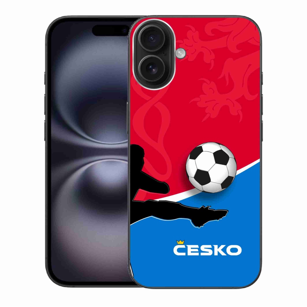 Gélový kryt mmCase na iPhone 16 Plus - futbal Česko 2