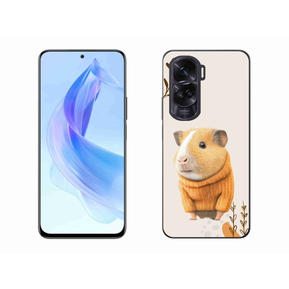 Gélový kryt mmCase na Honor 90 Lite - morča vo svetri