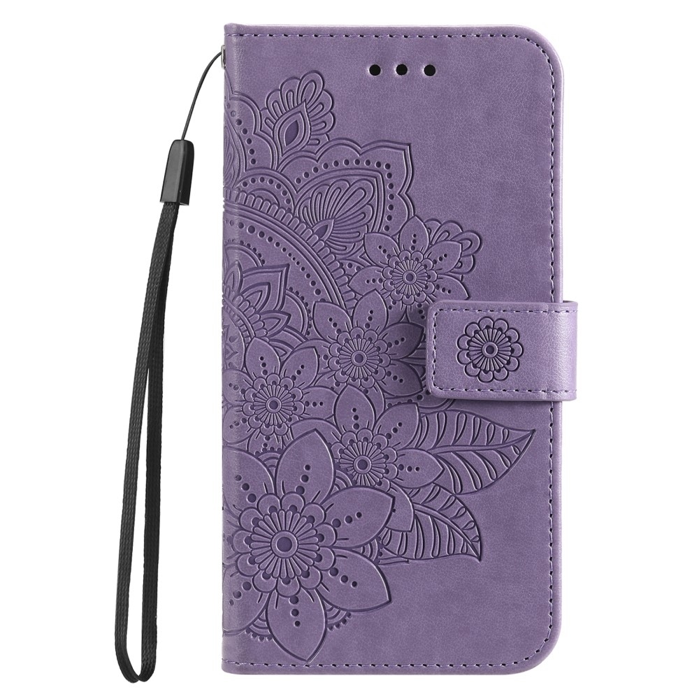 Mandala knižkové púzdro na Xiaomi Redmi A3 - fialové