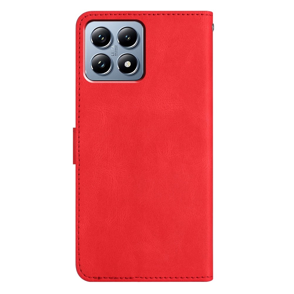 Line knižkové púzdro na Xiaomi 15T Pro - červené