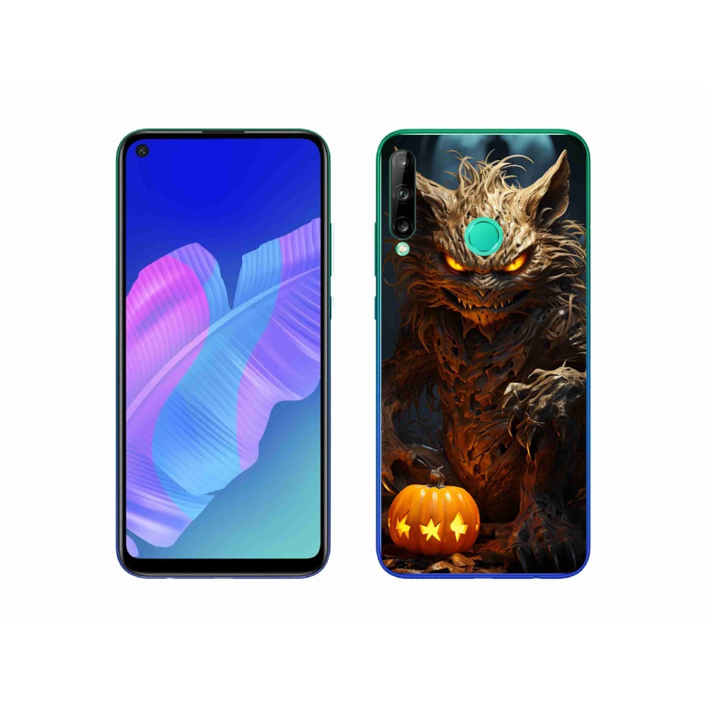 Gelový kryt mmCase na Huawei P40 Lite E - halloweenská příšera