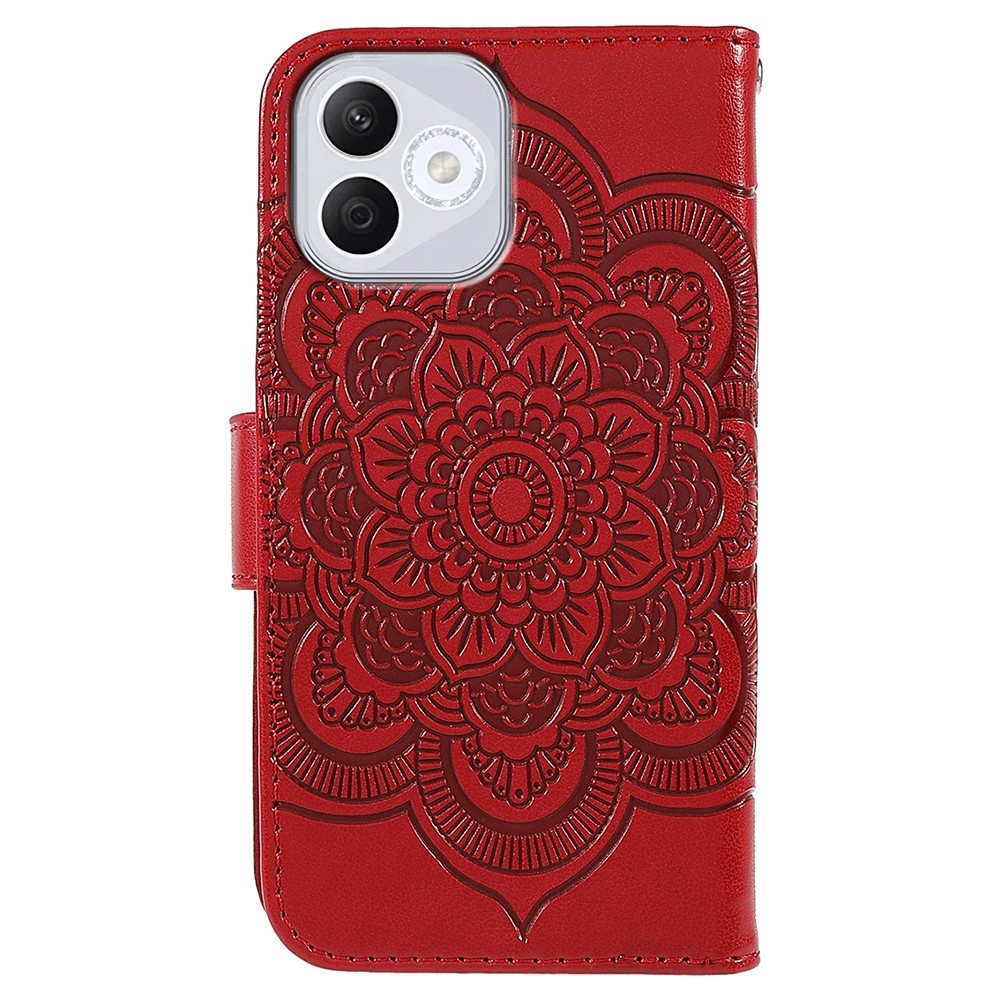 Mandala knižkové puzdro na Honor 400 Lite - červené
