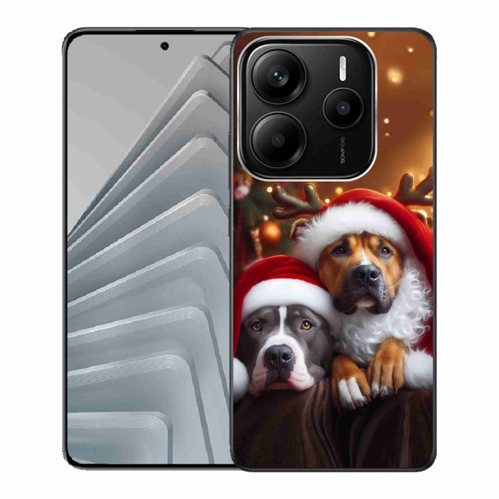 Gélový kryt mmCase na Xiaomi Redmi Note 14 5G - christmas psi