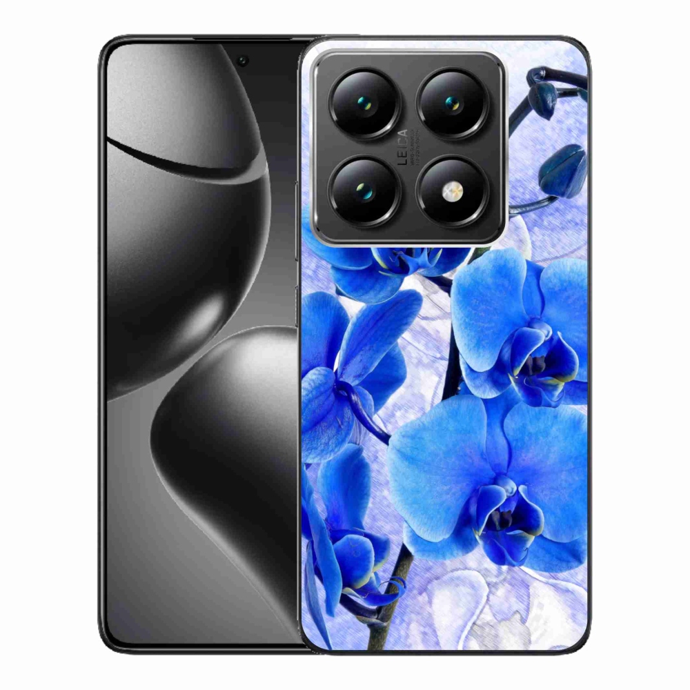 Gélový kryt mmCase na Xiaomi 14T Pro - modré kvety