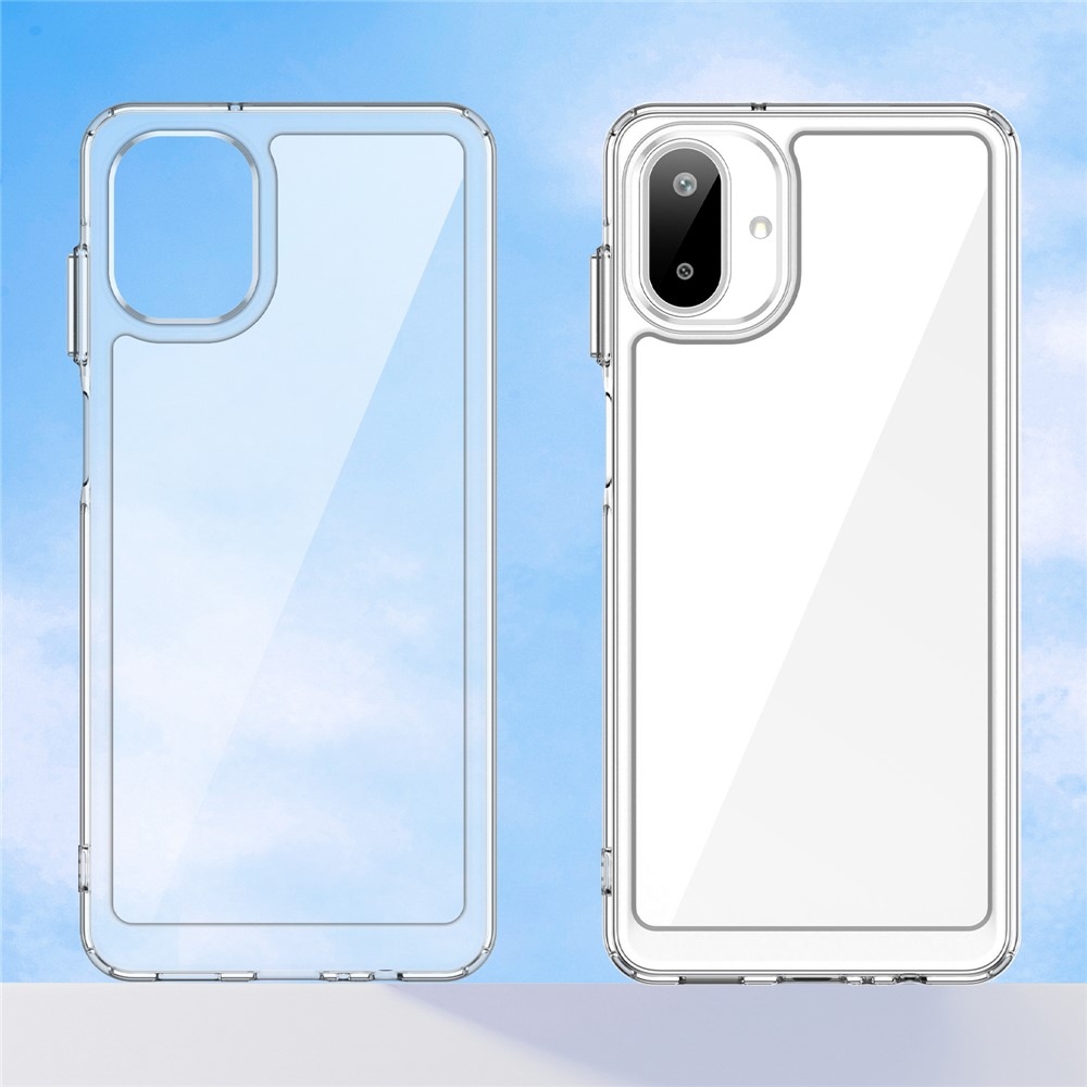 Gélový obal s pevným chrbtom na Samsung Galaxy A07 4G - priehľadný