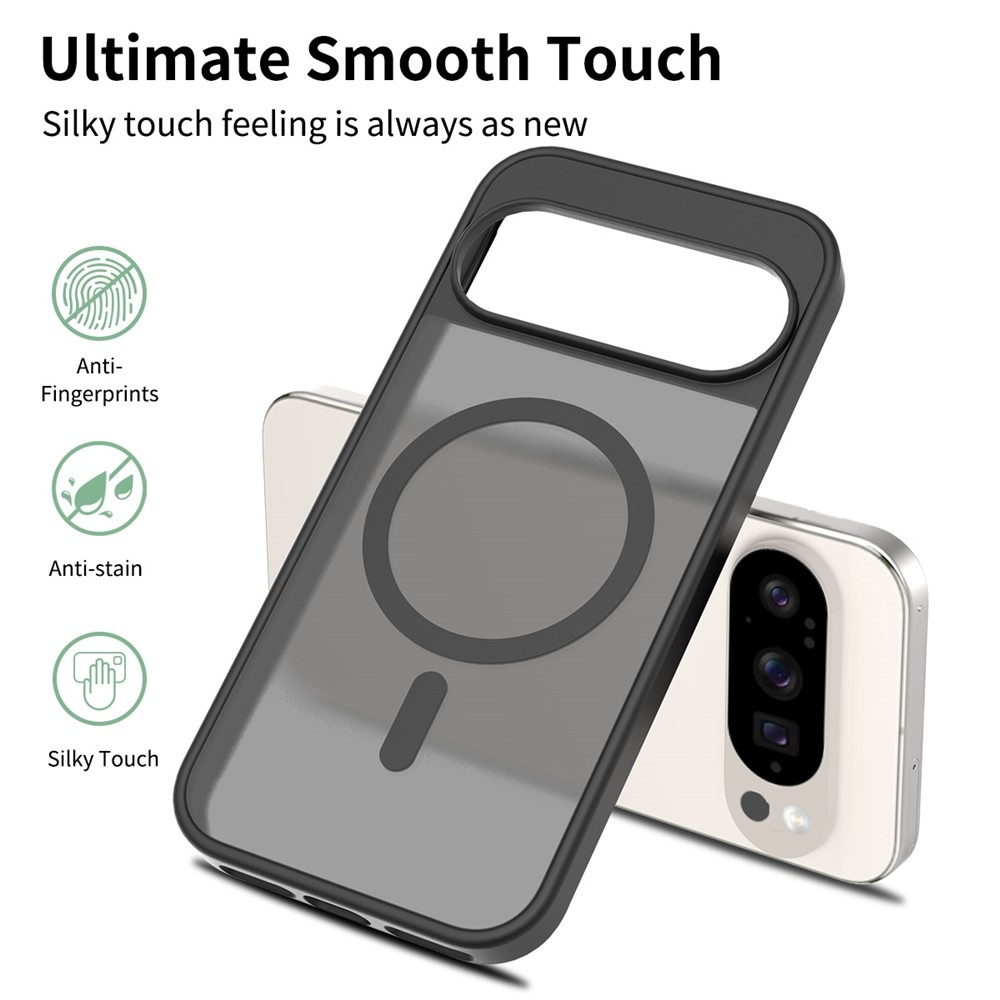 Skin gélový obal s pevným chrbtom a podporou MagSafe na Google Pixel 10 Pro/Pixel 10 - čierny