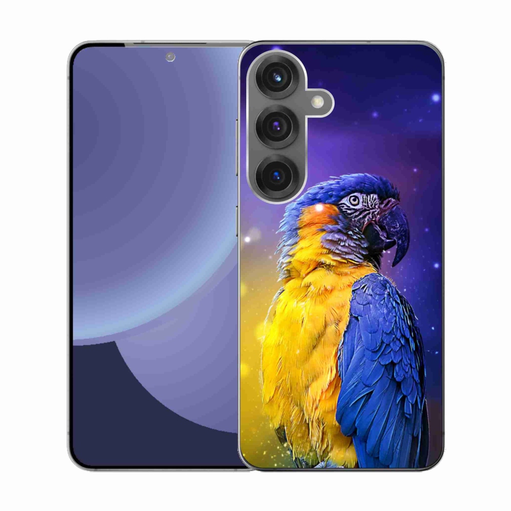 Gélový kryt mmCase na Samsung Galaxy S25 - papagáj ara 1