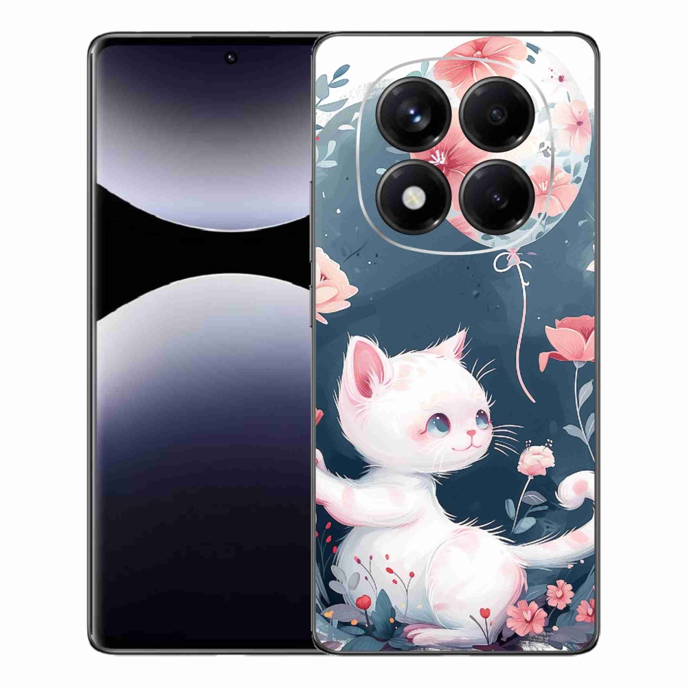Gélový kryt mmCase na Xiaomi Redmi Note 14 Pro - mačiatko s balónikom