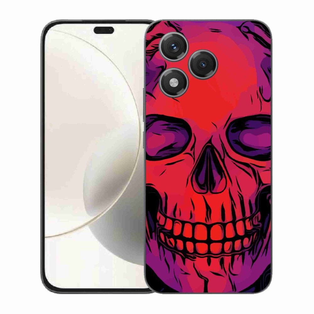 Gélový kryt mmCase na Honor 400 Lite - lebka