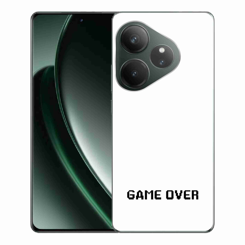 Gélový kryt mmCase Realm GT 6 5G/GT 6T 5G - game over biele pozadie