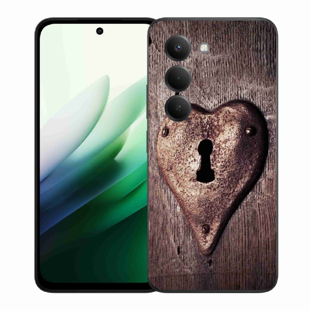 Gélový kryt mmCase na Xiaomi Redmi 15 5G (169mm) - zámok v tvare srdca
