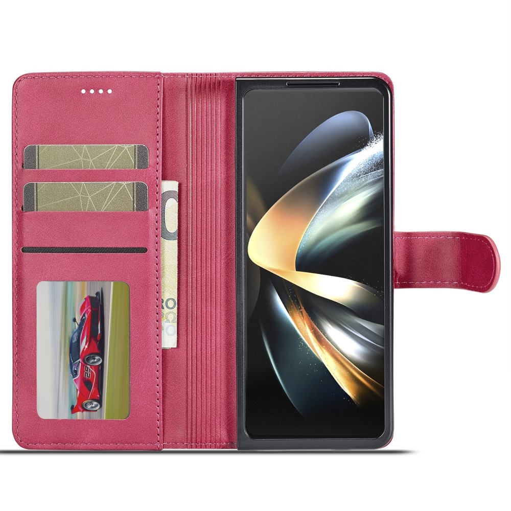 Imeeke knižkové puzdro na Samsung Galaxy Z Fold5 5G - rose