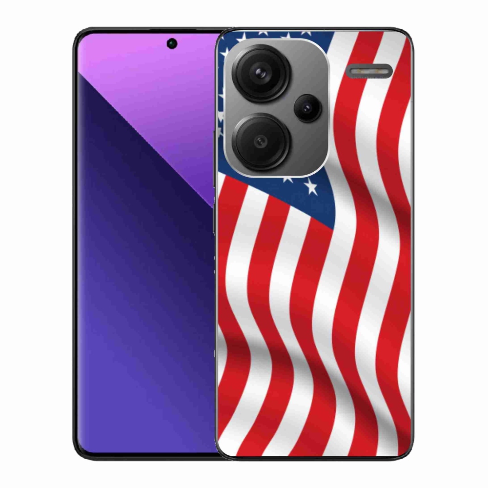 Gélový kryt mmCase na Xiaomi Redmi Note 13 Pro+ 5G - USA vlajka