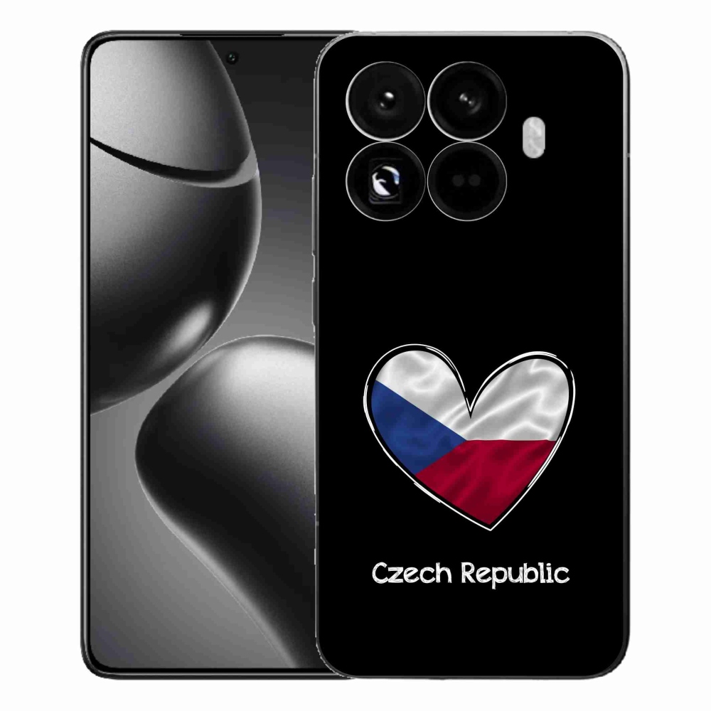 Gélový kryt mmCase na Xiaomi 15T Pro - vlajka srdca čierne pozadie