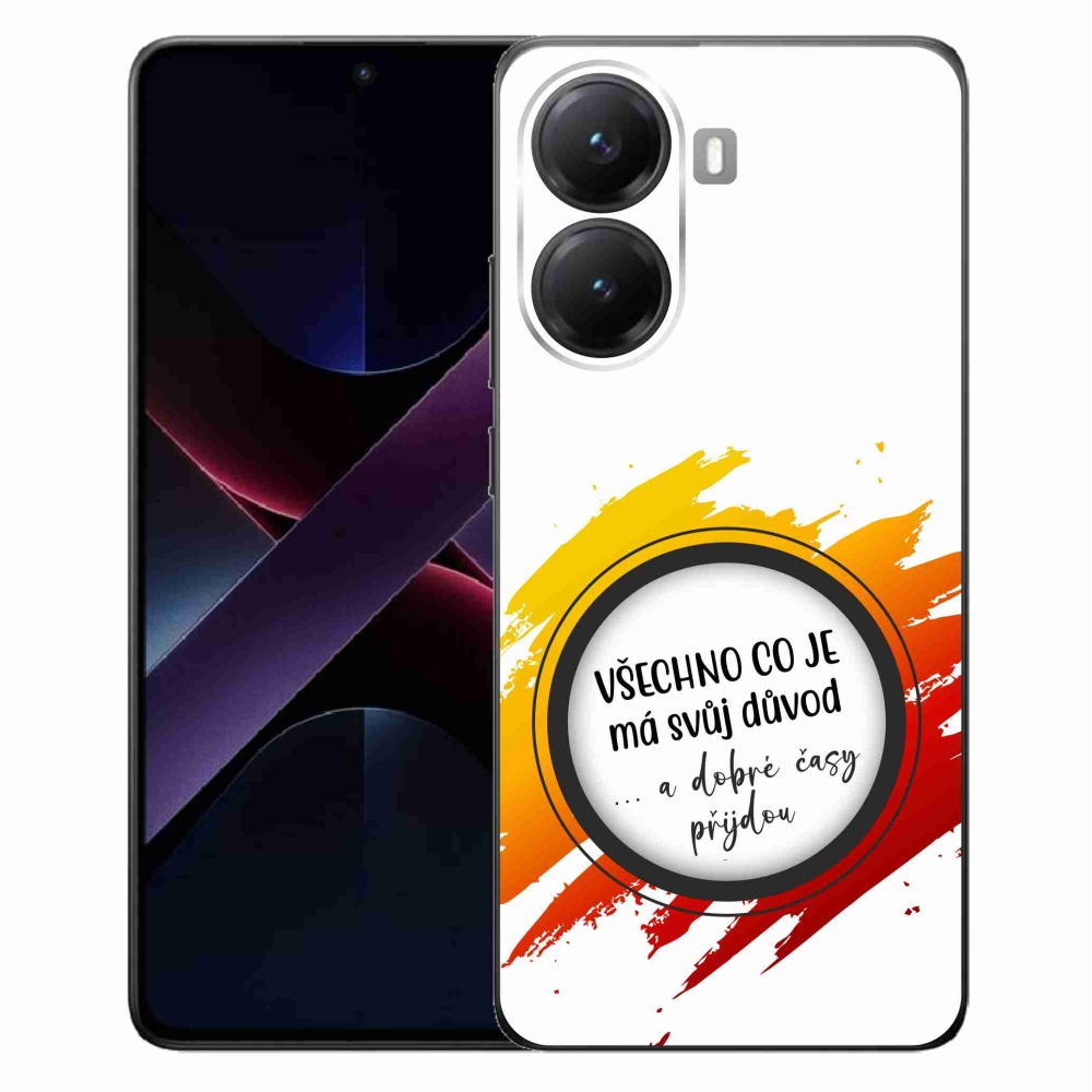 Gélový kryt mmCase na Xiaomi Poco X7 Pro 5G - citát 3 biele pozadie