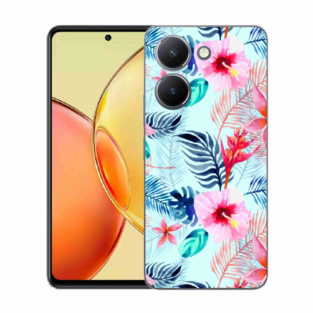 Gélový kryt mmCase na Vivo Y36 - kvety