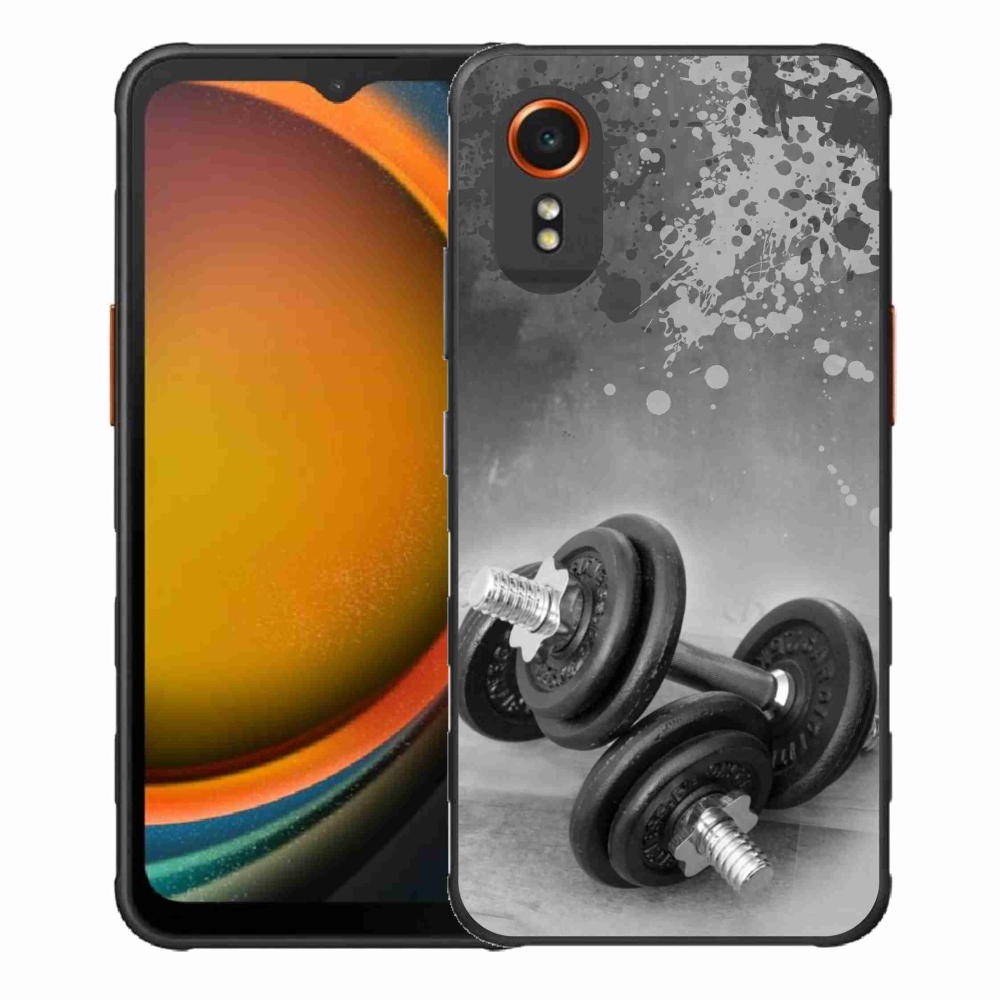 Gélový kryt mmCase na Samsung Galaxy Xcover 7 - činky 1