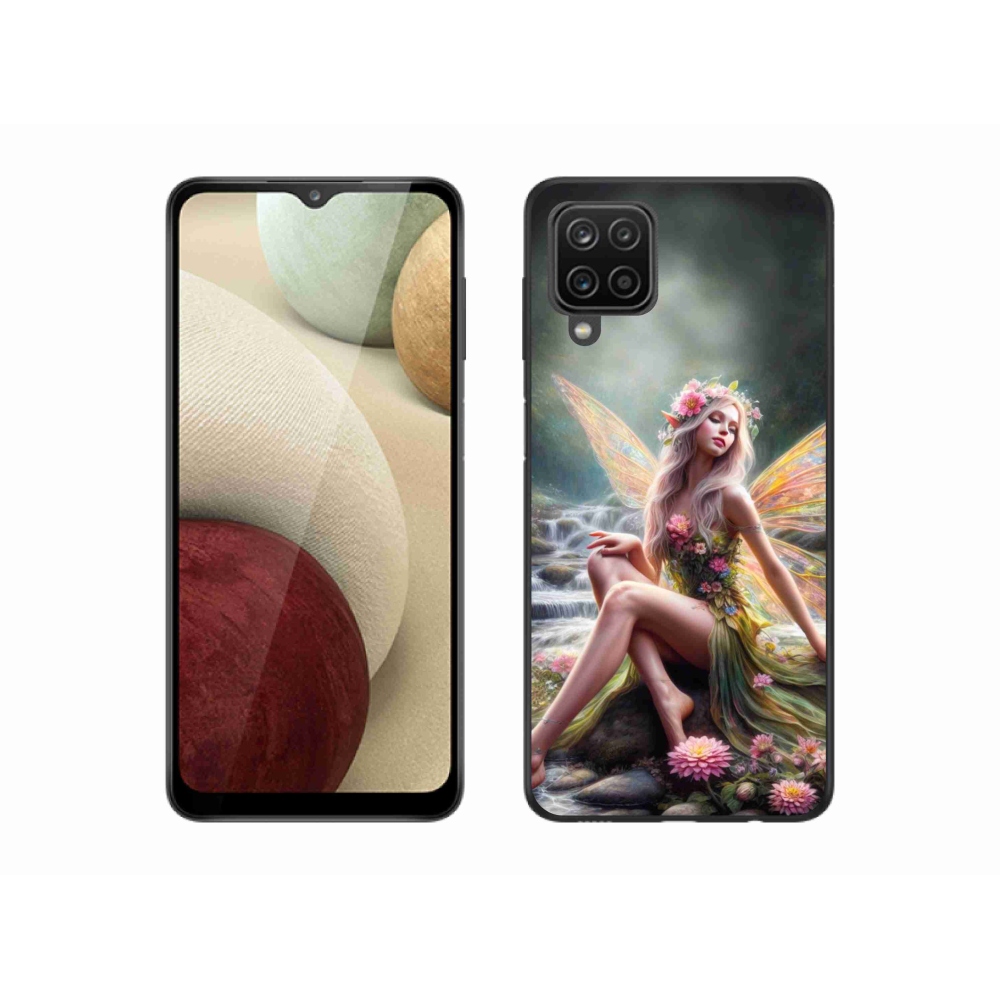 Gélový kryt mmCase na Samsung Galaxy A12 - motýlia žena 1