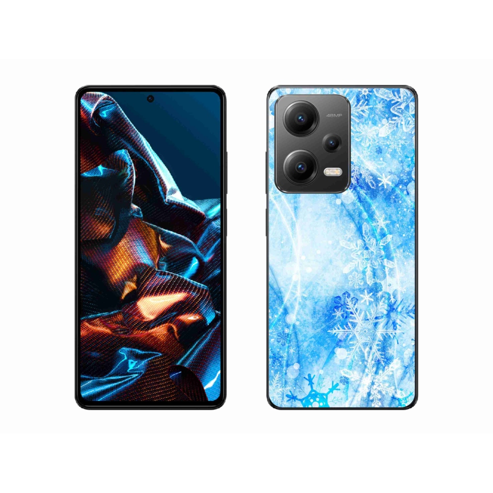 Gélový kryt mmCase na mobil Xiaomi Redmi Note 12 Pro 5G - snehové vločky